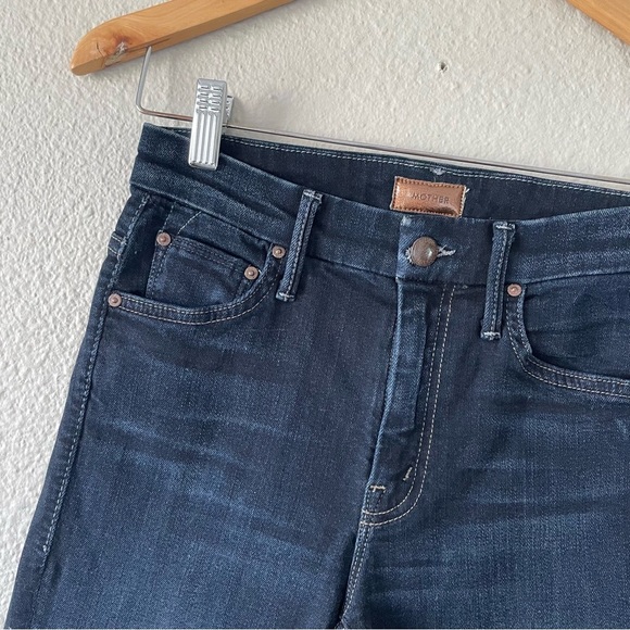 MOTHER High Waisted Looker Skinny Jeans in Coffee Tea or Me Women’s 24 Blue - Picture 6 of 16